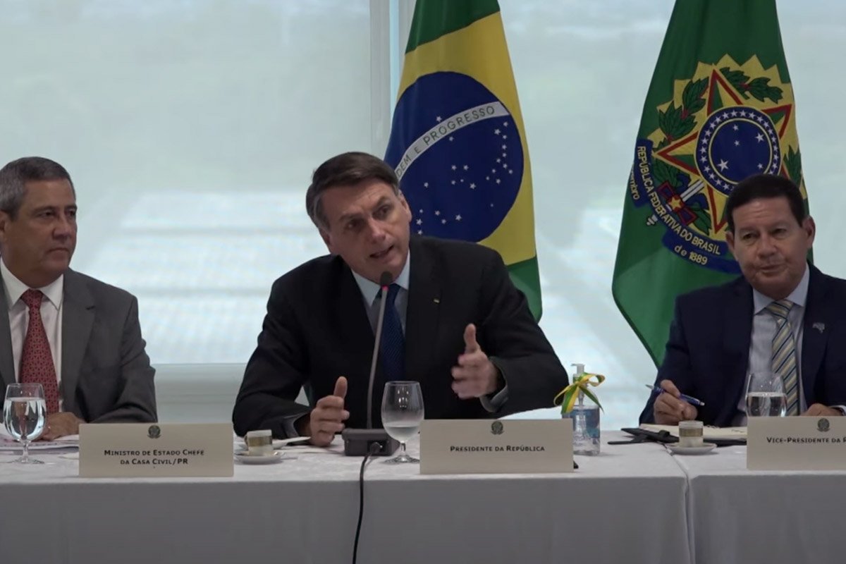 reprodução videos do presidente bolsonaro e ministros do STF divulgados