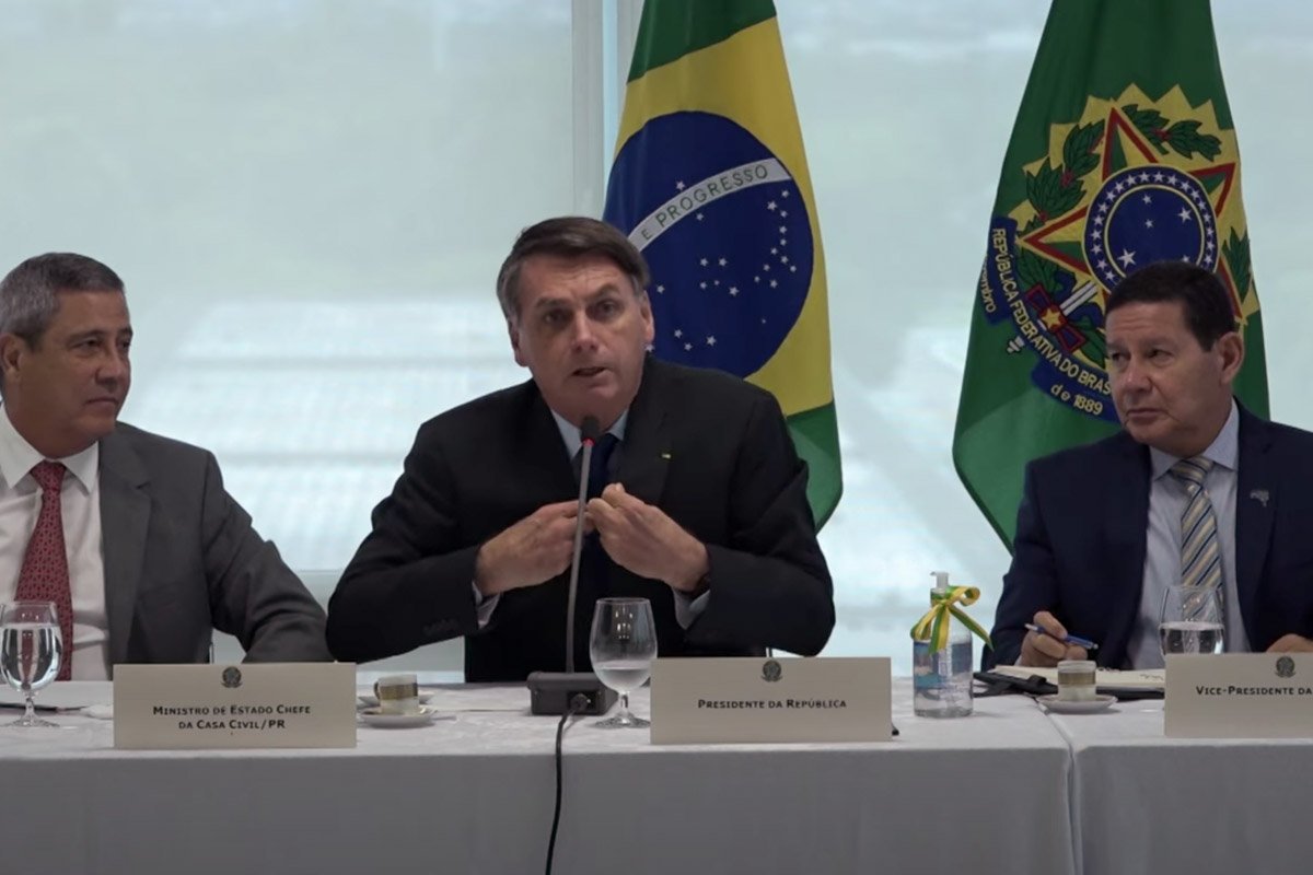 reprodução videos do presidente bolsonaro e ministros do STF divulgados