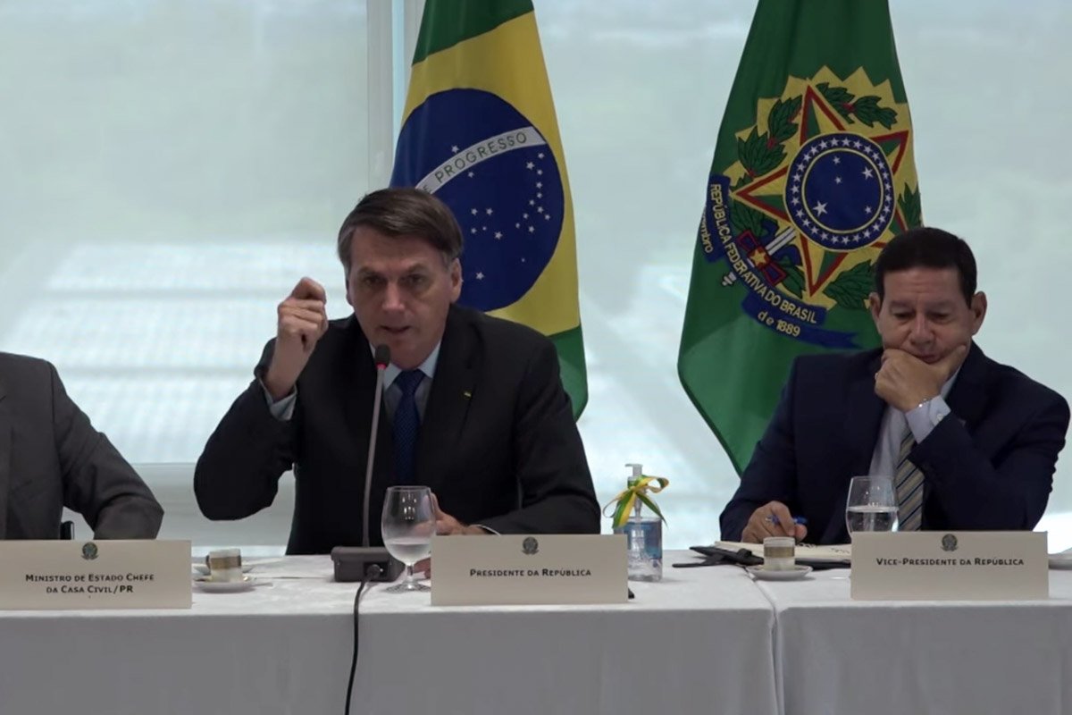 reprodução videos do presidente bolsonaro e ministros do STF divulgados