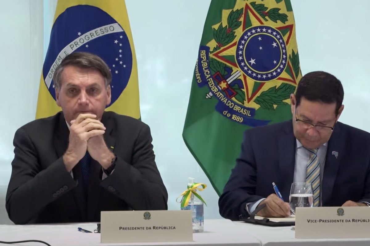 reprodução videos do presidente bolsonaro e ministros do STF divulgados