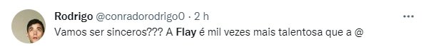 Muitos usuários do Twitter criticaram Juliette após vídeo de Flay cantando Whitney Houston