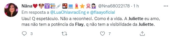Muitos usuários do Twitter criticaram Juliette após vídeo de Flay cantando Whitney Houston