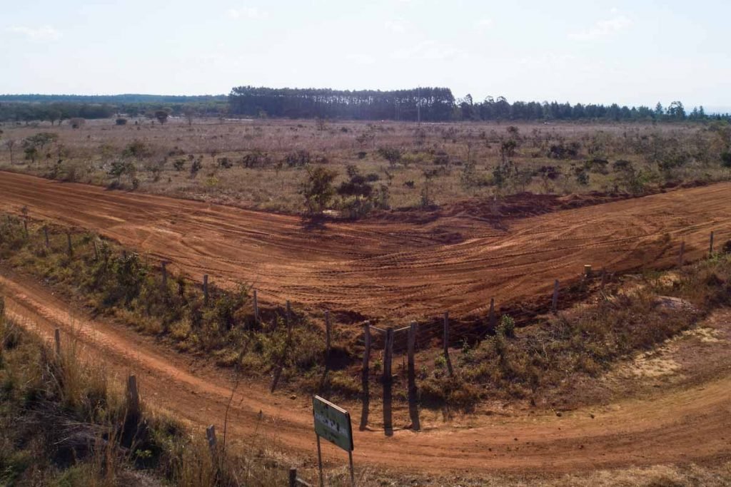 Invasão de terra na região entre a fazenda Santa Prisca e DF 001 no km 41