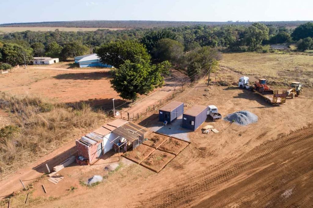 Invasão de terra na área da DF-001, no Km 41, em Santa Maria