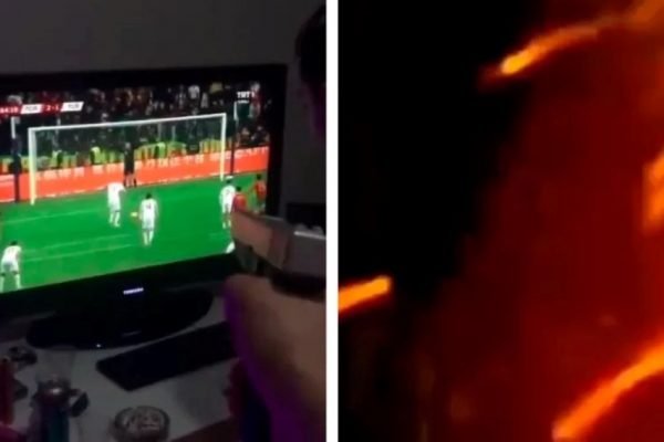 Turco atira em TV após pênalti perdido