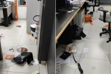 Passageiro quebra balcão da Gol no aeroporto de Goiânia, Goiás