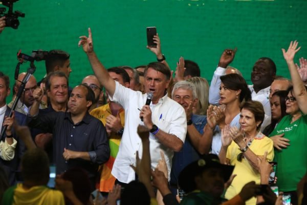 Bolsonaro discursa no evento do PL
