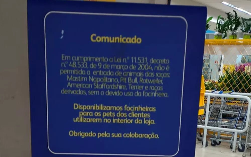 Acidente aconteceu dentro de um petshop em um shopping em Ribeirão Preto, no interior de São Paulo