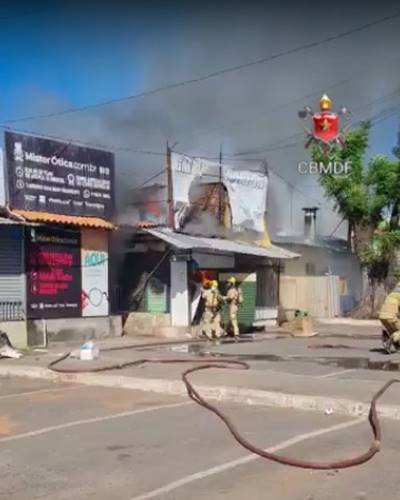Fumaça em loja