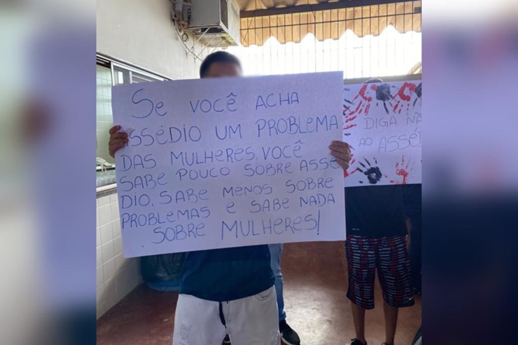Alunos protestam contra assédio em escola pública do DF- Metrópoles