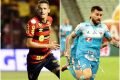 Lucas Lima, do Fortaleza, e Luciano Jaba, do Sport