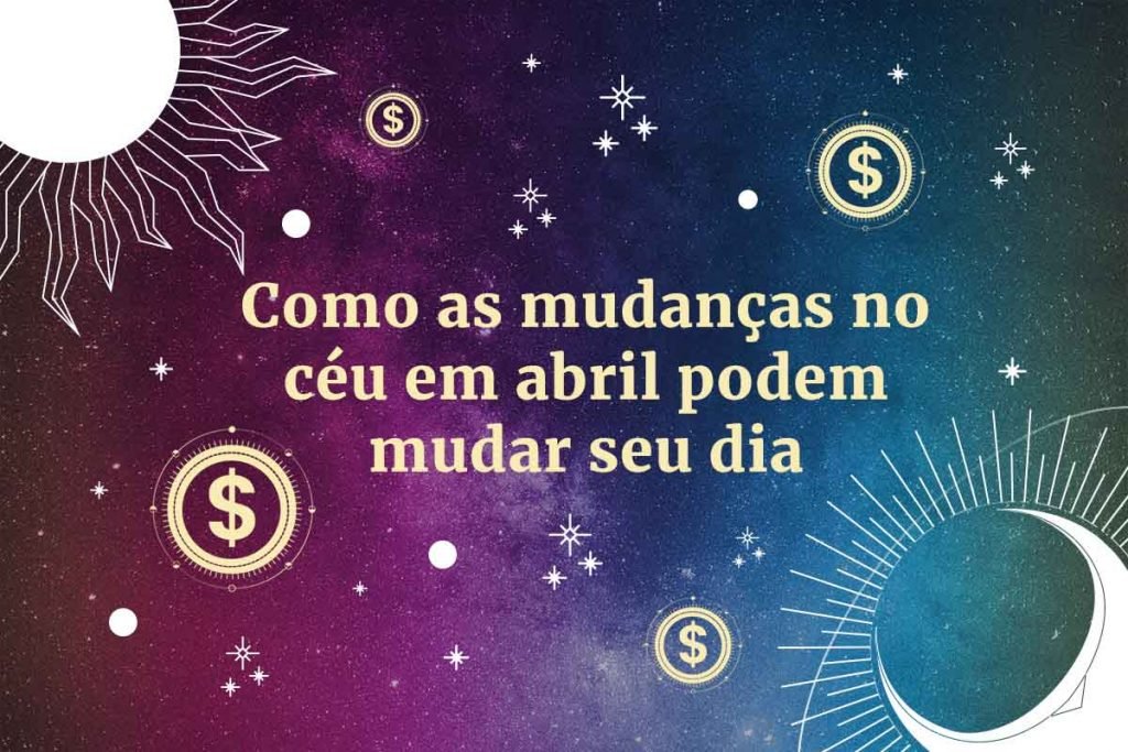 Arte com frases sobre horóscopo