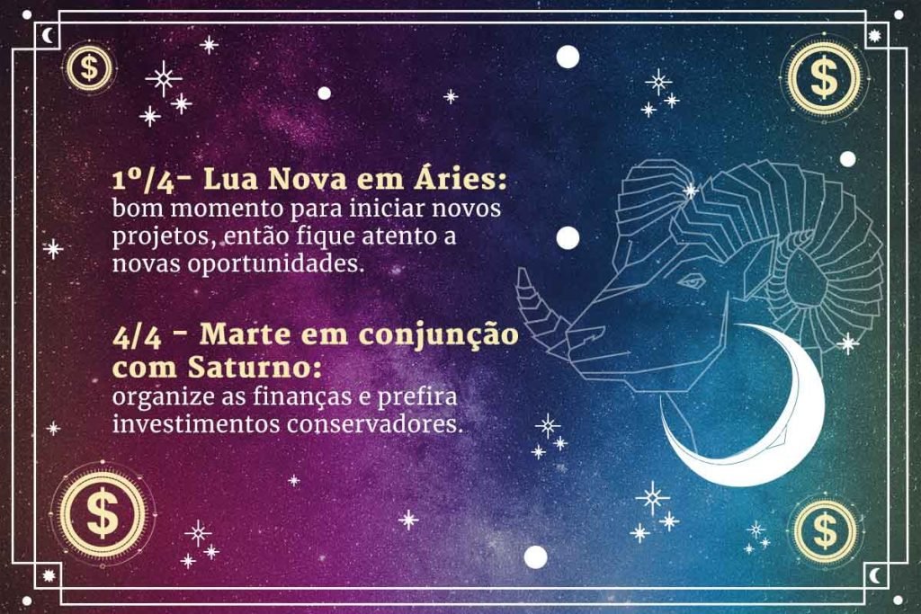 Arte com frases sobre horóscopo