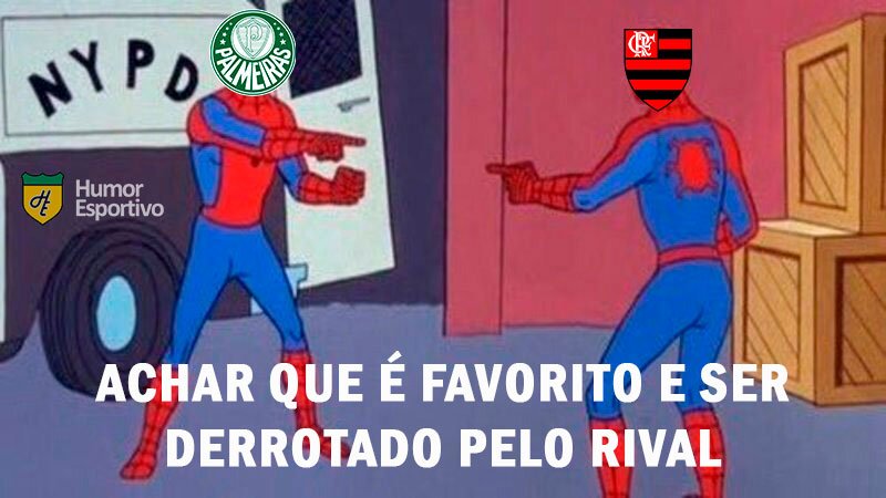 O resultado de Palmeiras e Flamengo rendeu memes nas redes sociais - Metrópoles