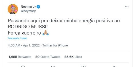 Famosos prestam solidariedade a Rodrigo