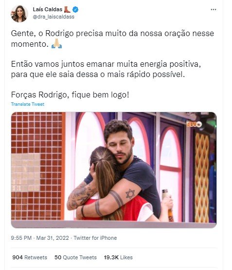 Famosos prestam solidariedade a Rodrigo