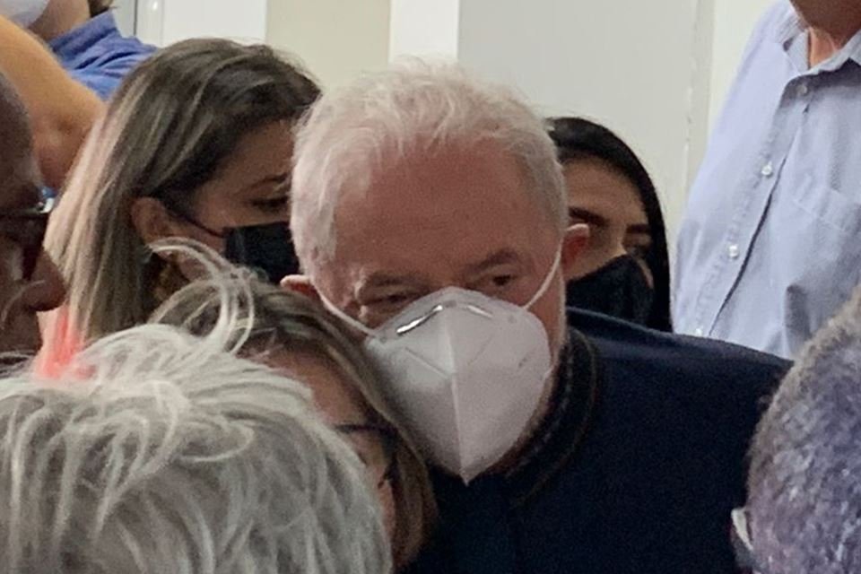 Lula com sindicalistas da CUT