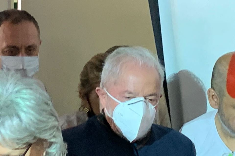 Lula com sindicalistas da CUT