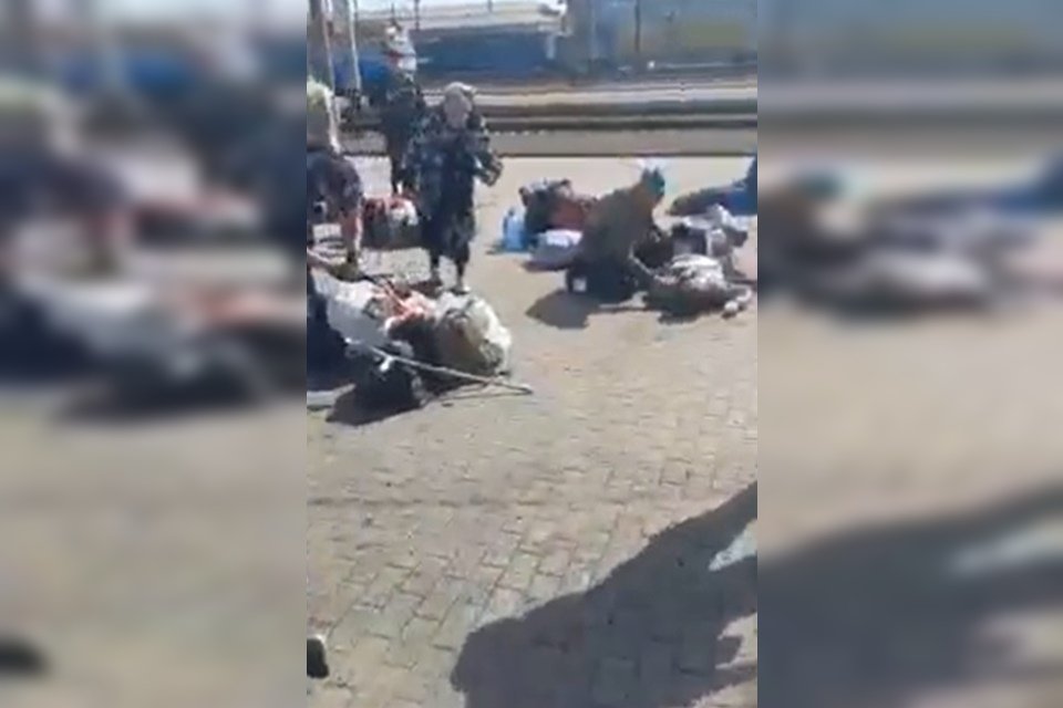 Ataque a estação de trem na Ucrânia