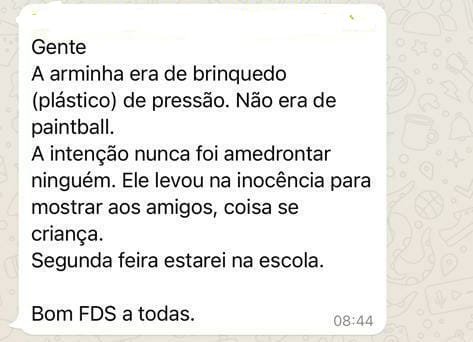 Pais debatem assunto em grupo de mensagens