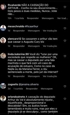 Print apoiadores Arthur do Val