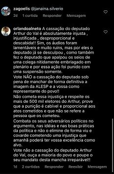 Print apoiadores Arthur do Val