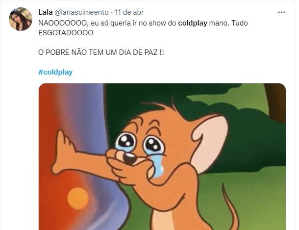 Internautas reclamam no Twitter que ingressos para show da banda Coldplay no Brasil esgotaram em minutos - Metrópoles