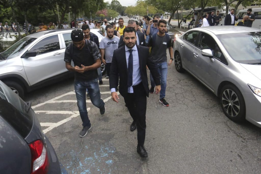 O deputado Estadual Arthur Do Val (União Brasil)o Movimento Brasil Livre (MBL), no protesto contra a cassação na Assembleia Legislativa São Paulo 6