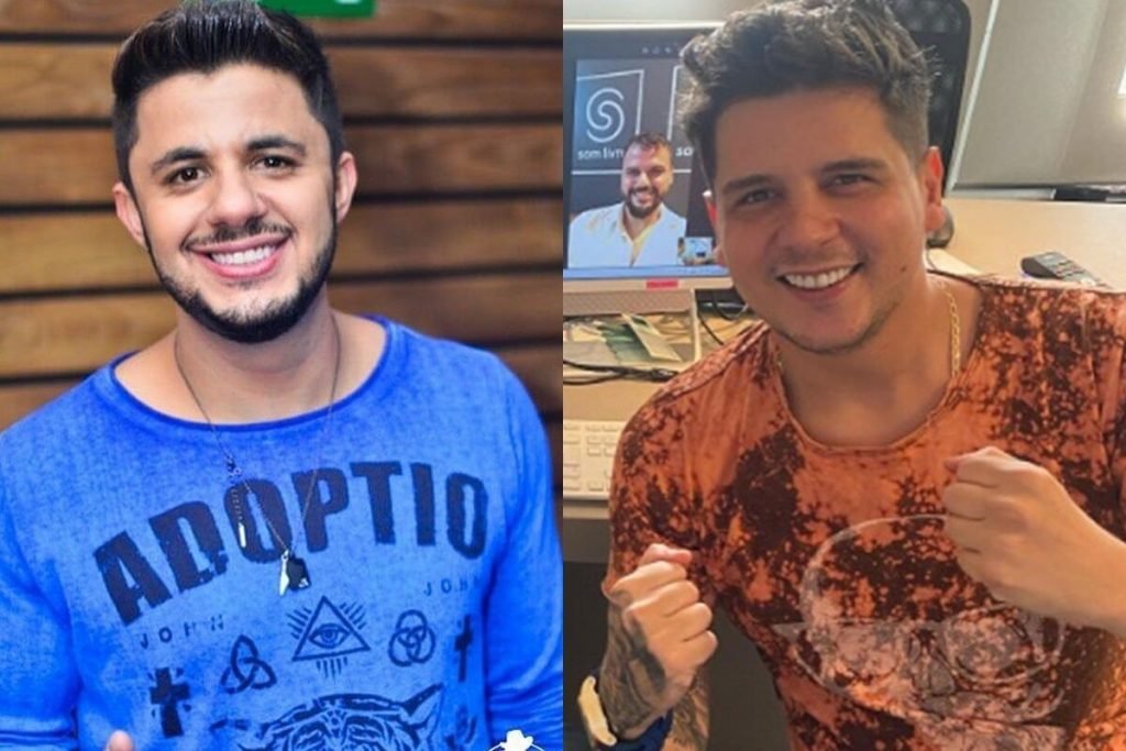 Cristiano Araújo e Fabrício da dupla com Fred (Reprodução: Instagram/Montagem Metrópoles)