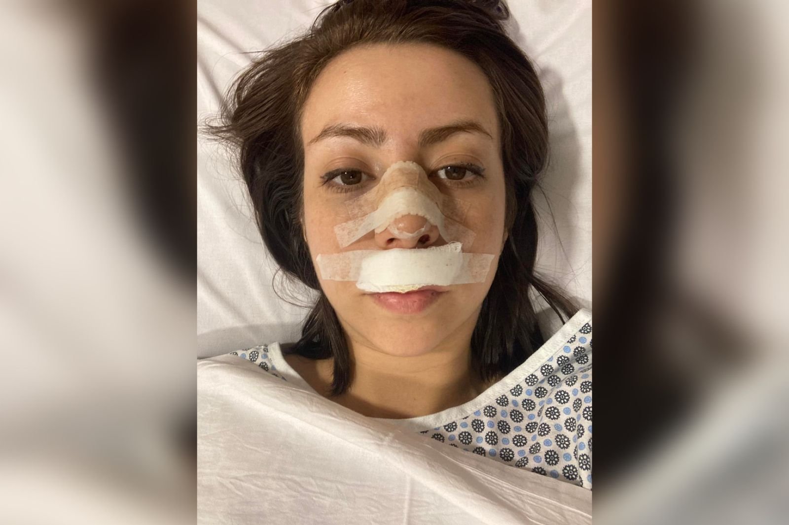 Jessica Chaves tomou um soco no rosto de um morador de rua em Botafogo, zona sul do Rio