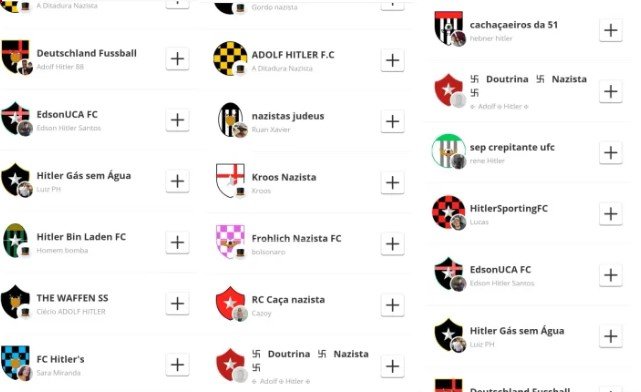 Usuários nazistas do Cartola FC serão identificados e processados 2