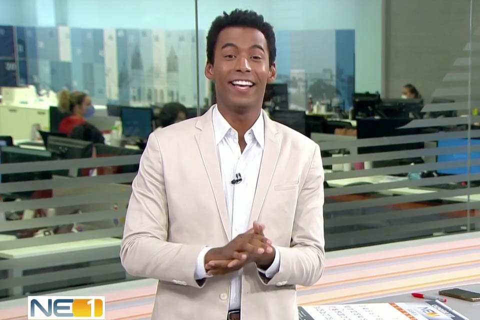 Pedro Lins, apresentador da Globo em Pernambuco