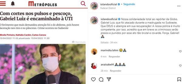 Print de tela de site