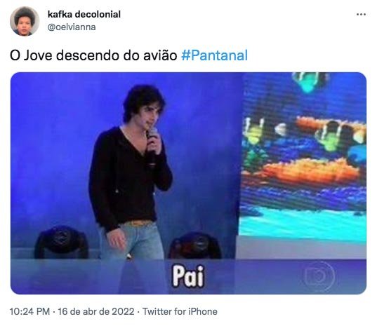 Reencontro de Zé Leôncio e Jove em Pantanal vira piada na web