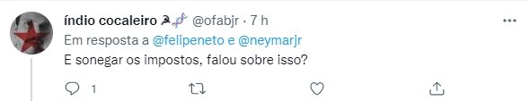Fãs de Felipe Neto criticaram a aproximação do youtuber com Neymar Jr.