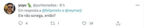 Fãs de Felipe Neto criticaram a aproximação do youtuber com Neymar Jr.