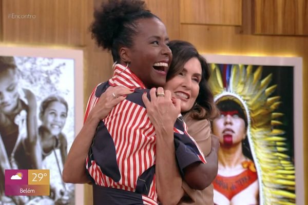 Maju Coutinho e Fátima Bernardes no Encontro