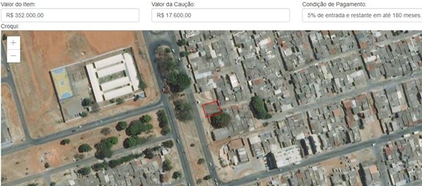 Imóvel licitação 03/2022 Terracap