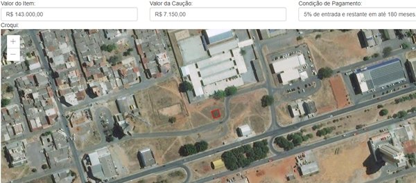 Imóvel licitação 03/2022 Terracap