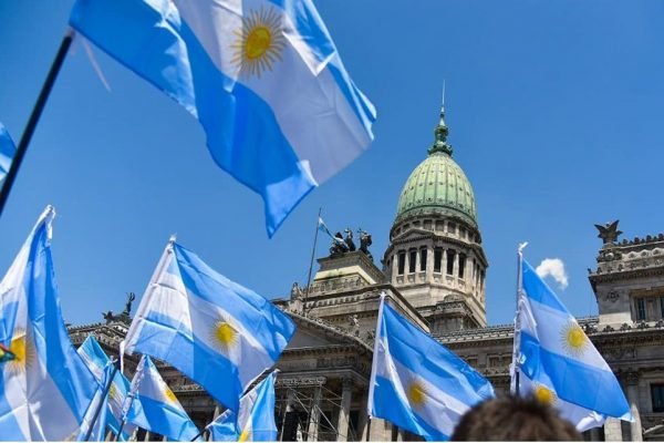 imagem colorida bandeiras argentina