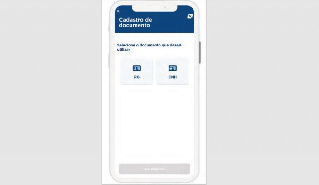 Tela do aplicativo para prova de vida digital no DF - Metrópoles