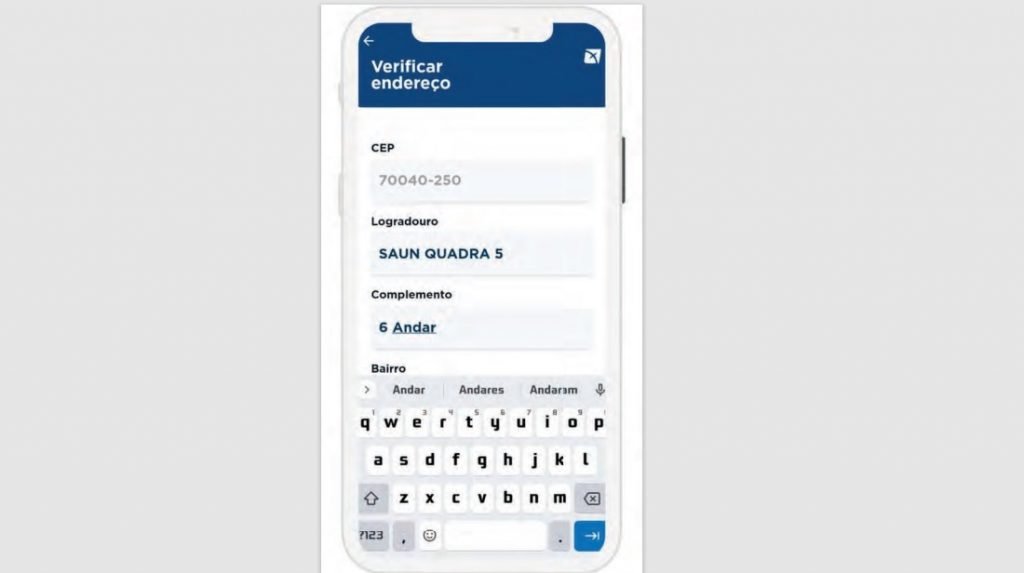 Tela do aplicativo para prova de vida digital no DF - Metrópoles