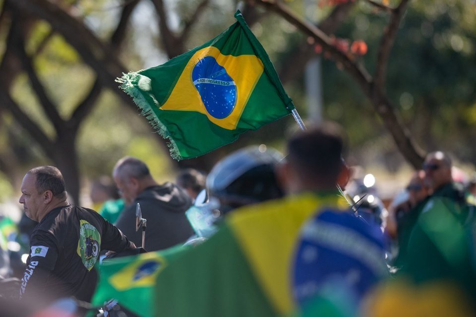 Motociata em apoio a Bolsonaro no dia 1 de maio