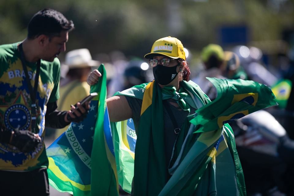 Motociata em apoio a Bolsonaro no dia 1 de maio