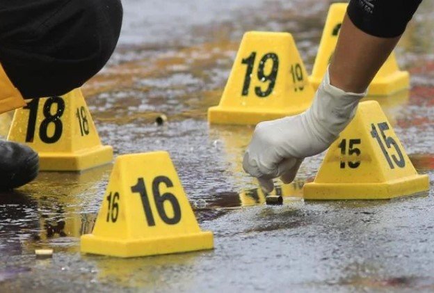 Imagem da cena de um crime - Metrópoles
