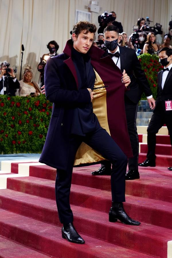 Shawn Mendes on the 2022 Met Gala red carpet