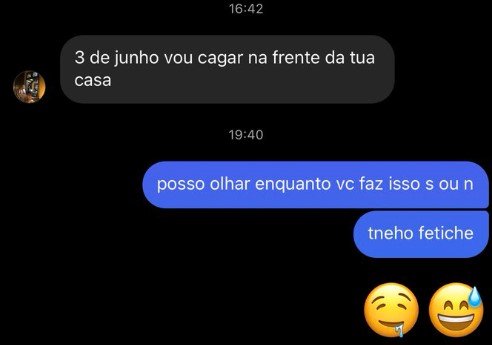 Influencer ameaçado print Instagram