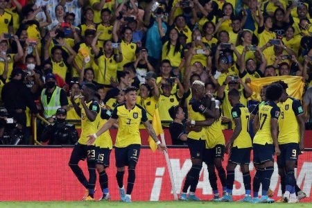 Seleção do Equador comemora classificação para Copa do Mundo do Catar - Metrópoles