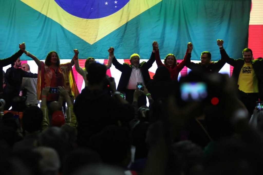 lançamento da chapa Lula-Alckmin