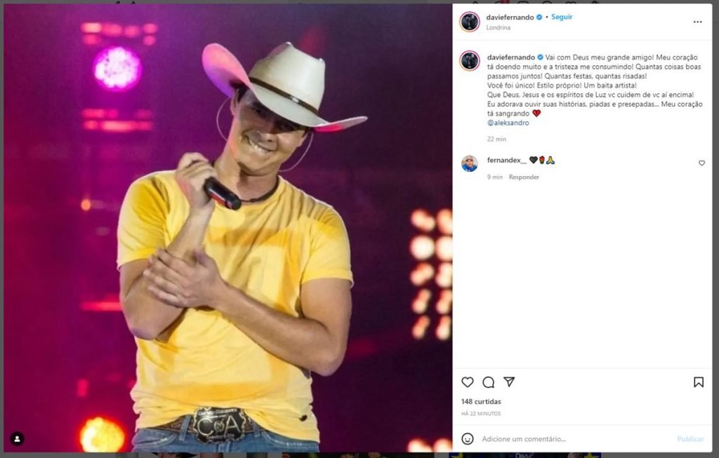 print de post no Instagram